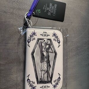 Disney The Nightmare Before Christmas Floral Wristlet Wallet - White & Purple